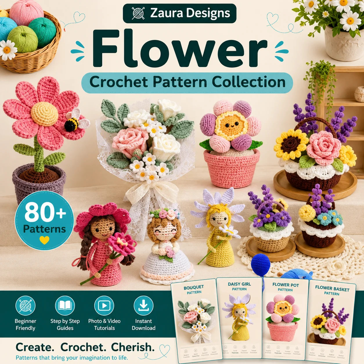 Flower crochet patterns